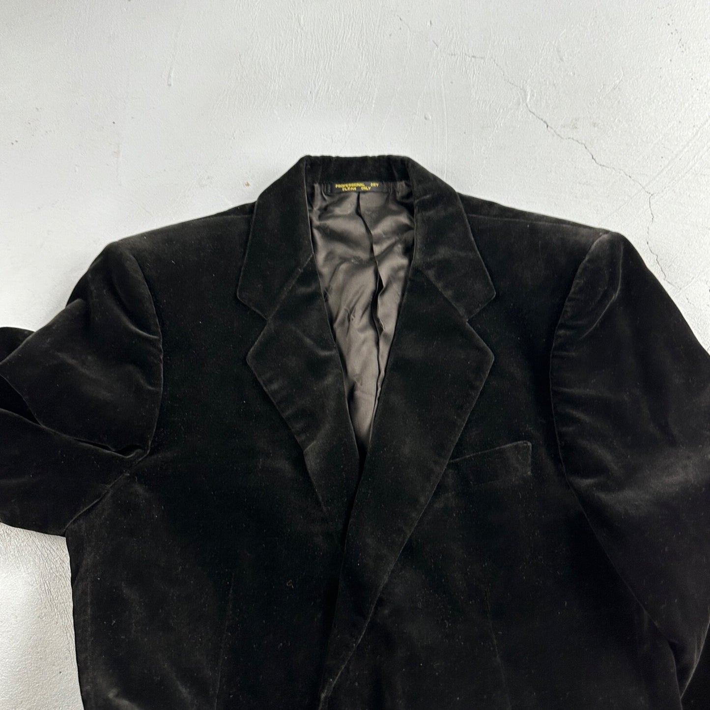 VTG Mens Suit 40 Jacket Coat 1970s Rockabilly 60s 70s USA Cotton Velour Horses