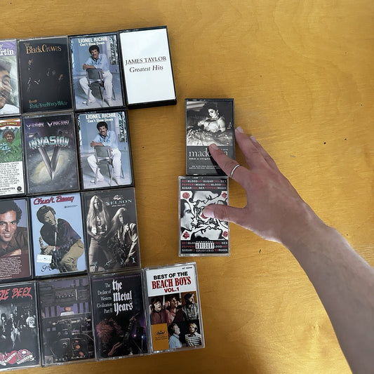 Lot Of 26 Random Cassette Tape Lot Music Lover Rock Metal Grunge Beach Boys Cool