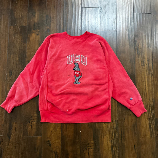 VTG Champion 80s OSD USA Reverse Weave Sweatshirt XL 90s South Dakota College