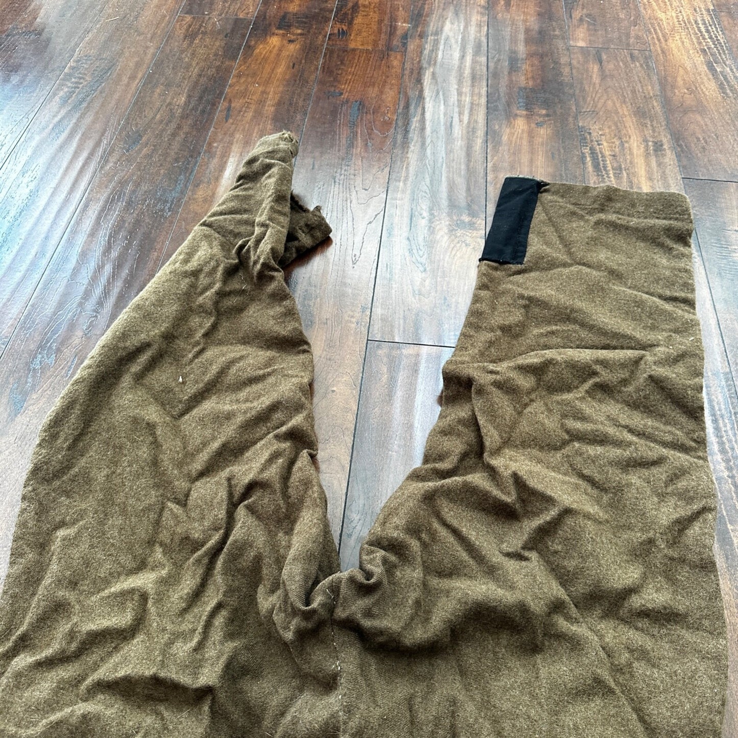 WWII Army Wool Field Trousers 35x28 Cold Weather Green 1940s 40s Destroyed USMC