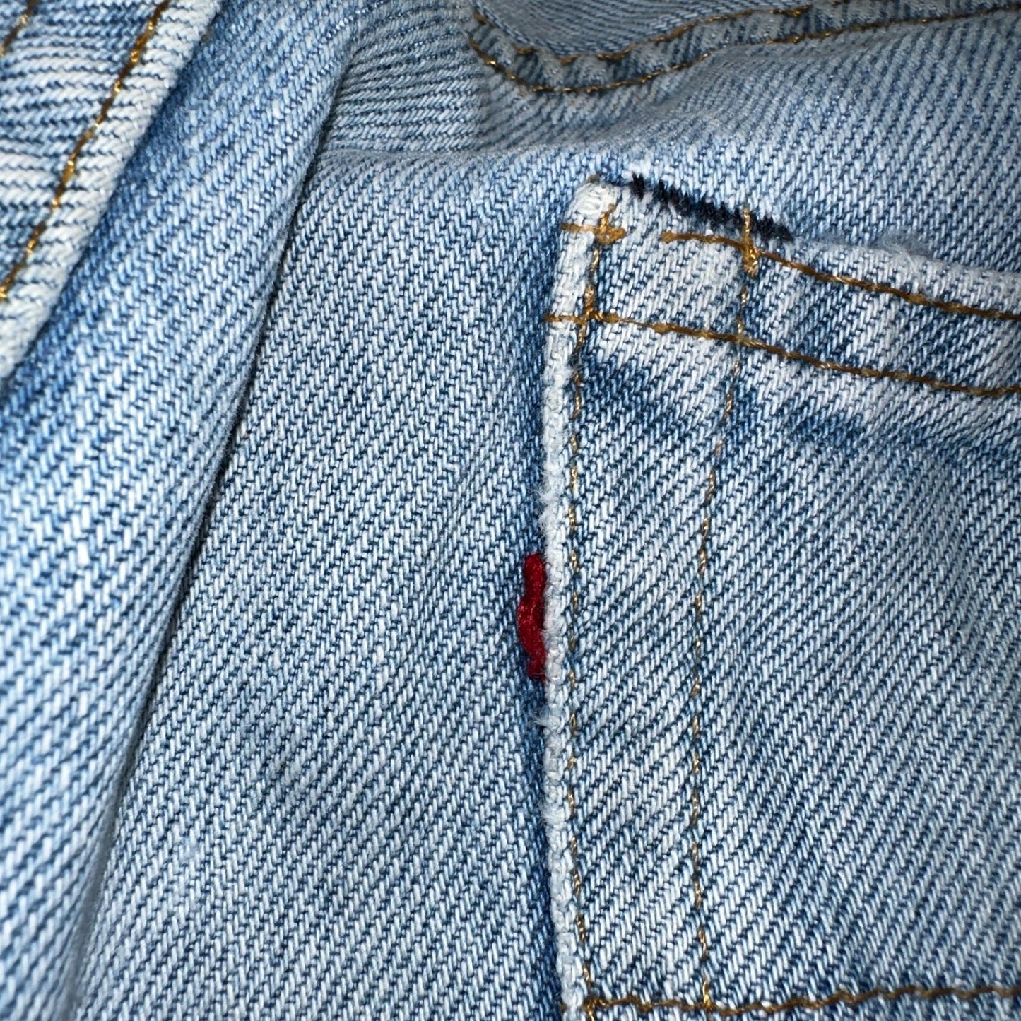 Levis 501 Vintage 80s Redline Selvedge USA XX Jeans Light Wash 1980s Act 30x29