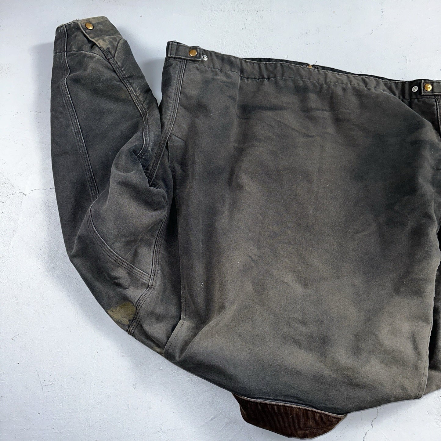 Carhartt VTG Jacket Mens 48 Black Detroit J01 Blanket Lined USA J97 BLK XL