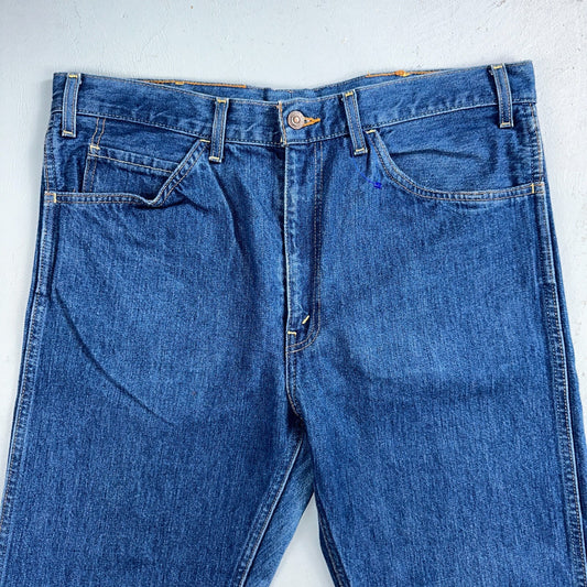 Levis 605 Vintage LVC Orange Tab Slim Blue Med Wash Y2K 36x34 Jeans Act 36x32