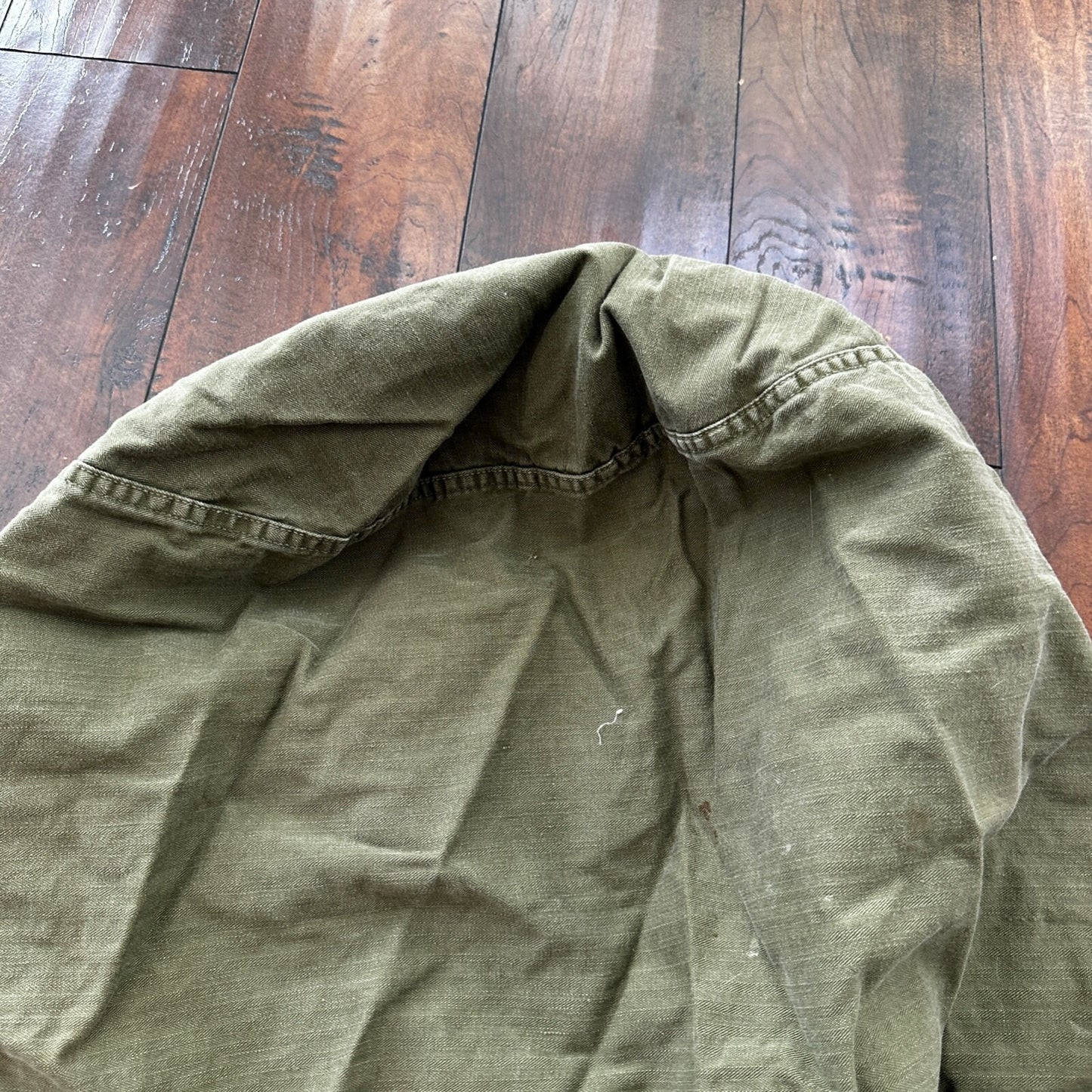 VTG WWII Canvas Garment Laundry Bag HBT Military Denim 1940s 40s 50s Stencil