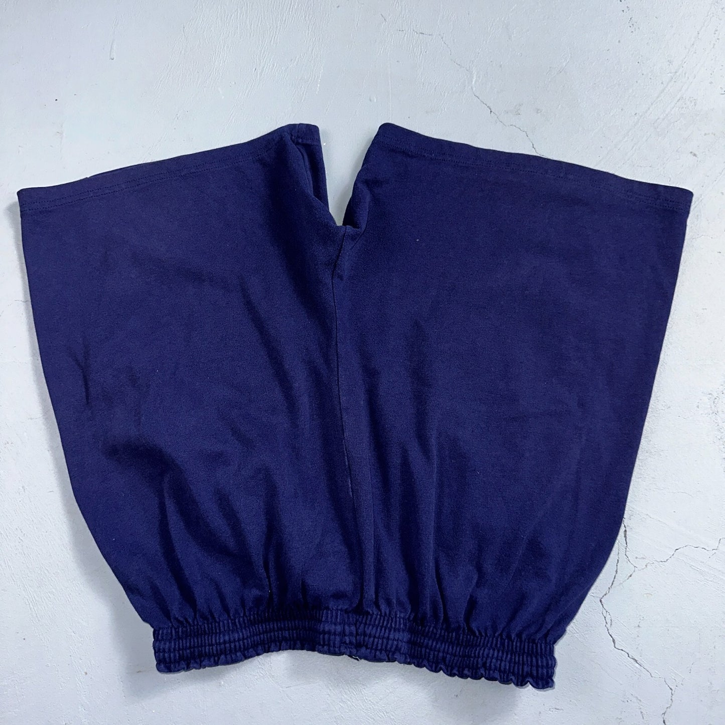 Champion VTG USA 80s Sweat Gym Shorts Large Navy Blue Faded Reverse Weave 1980s