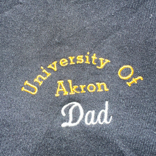 Russell Athletic 2XL Sweatshirt 90s VTG Crewneck USA Black Akron University Dad