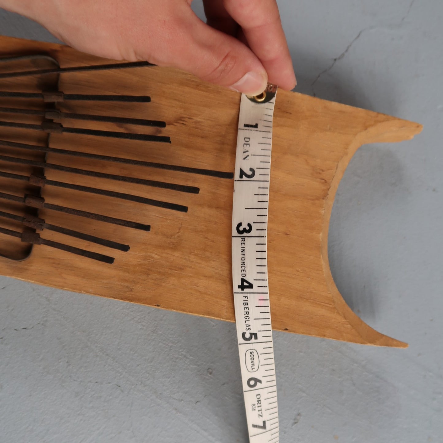 Vintage South African Instrument KALIMBA Hugh Tracey 10 Keys Wooden Thumb Piano