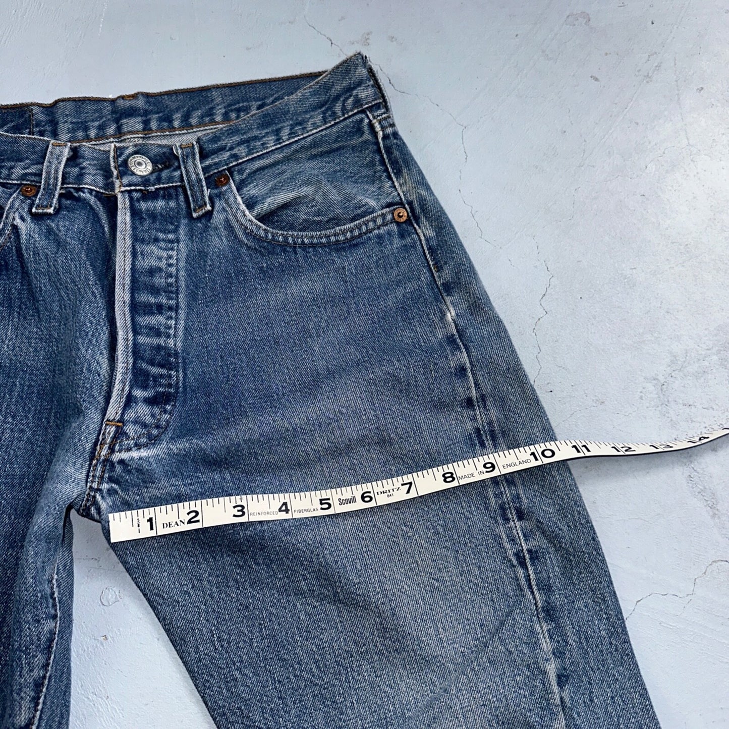 Levis 501 Vintage 80s Redline Selvedge USA XX Jeans Skinny Tailored Act 28X29