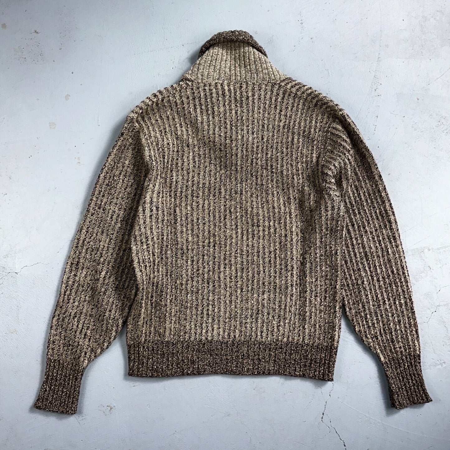 1950s Vintage Wool Pullover Sweater Shawl Novelty Walsted 44 Rockabilly 50s 60s