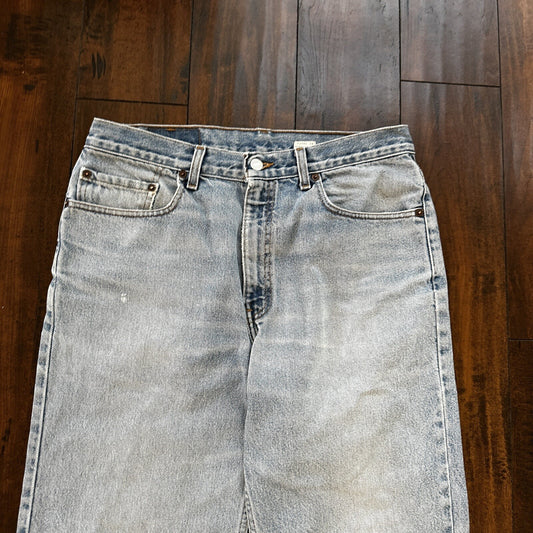Levis Jeans Mens 34x30 Blue Relaxed Fit Straight Leg VTG 501 Denim Y2K 90s 32x26