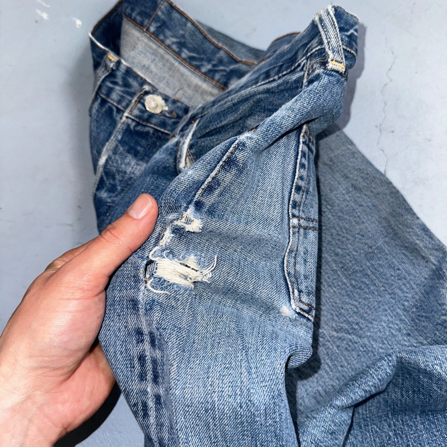 Levis 501 Big E Vintage 60s Redline Selvedge USA XX 1960s Jeans 66 Act 28x28