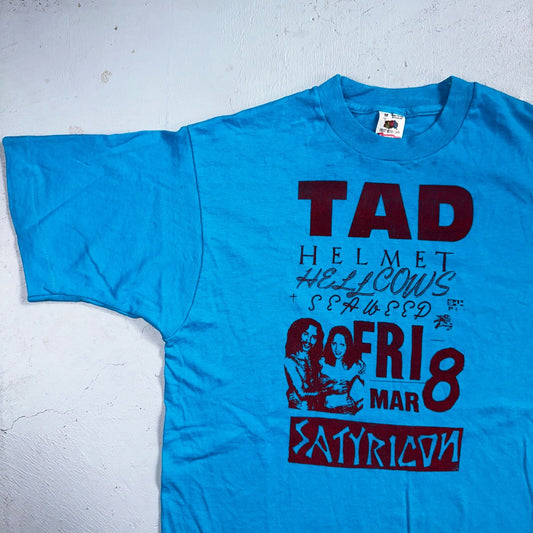 Sub Pop Tad Concert 90s VTG T Shirt Helemt Hellcows Seaweed Satyricon Nirvana M