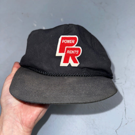 Power Rents Oregon VTG Hat Cap Snapback Trucker Construction Power Tools 90s