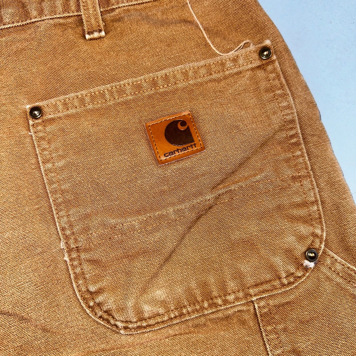 Carhartt VTG Double Knee Carpenter Pants B01 B136 BRN Brown 40x30 Act 38x29