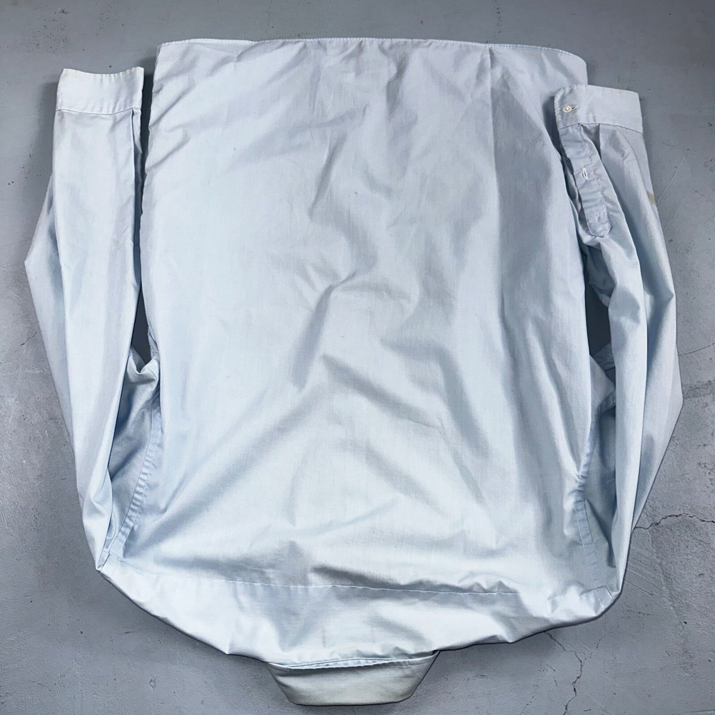 Christian Dior Vintage Men's 16.6 Monsieur Button Down Dress Shirt Blue