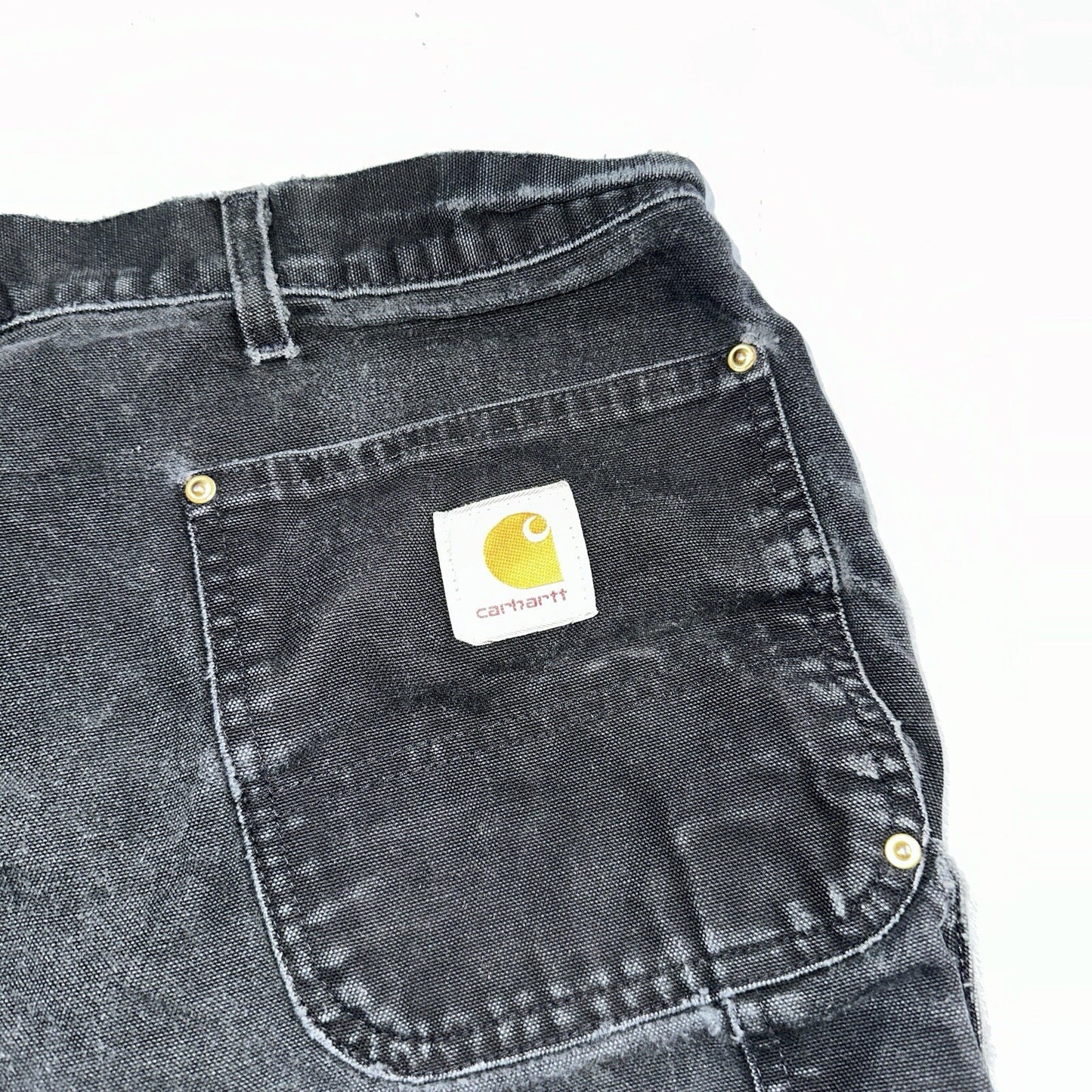 Carhartt VTG Double Knee Carpenter Pants USA B01 BLK Black Act 42x31