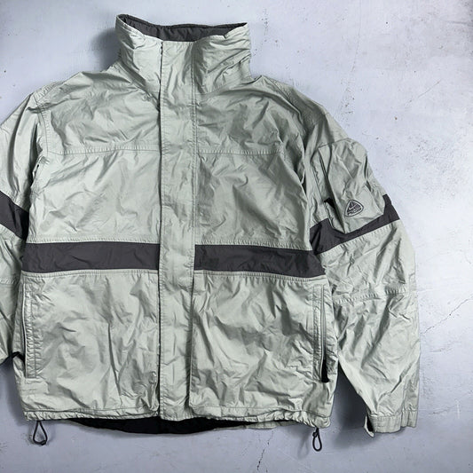 Nike VTG ACG Rain Jacket Storm Fit Anorak 90s Teal Hiking Ski Snowboard 3 Large