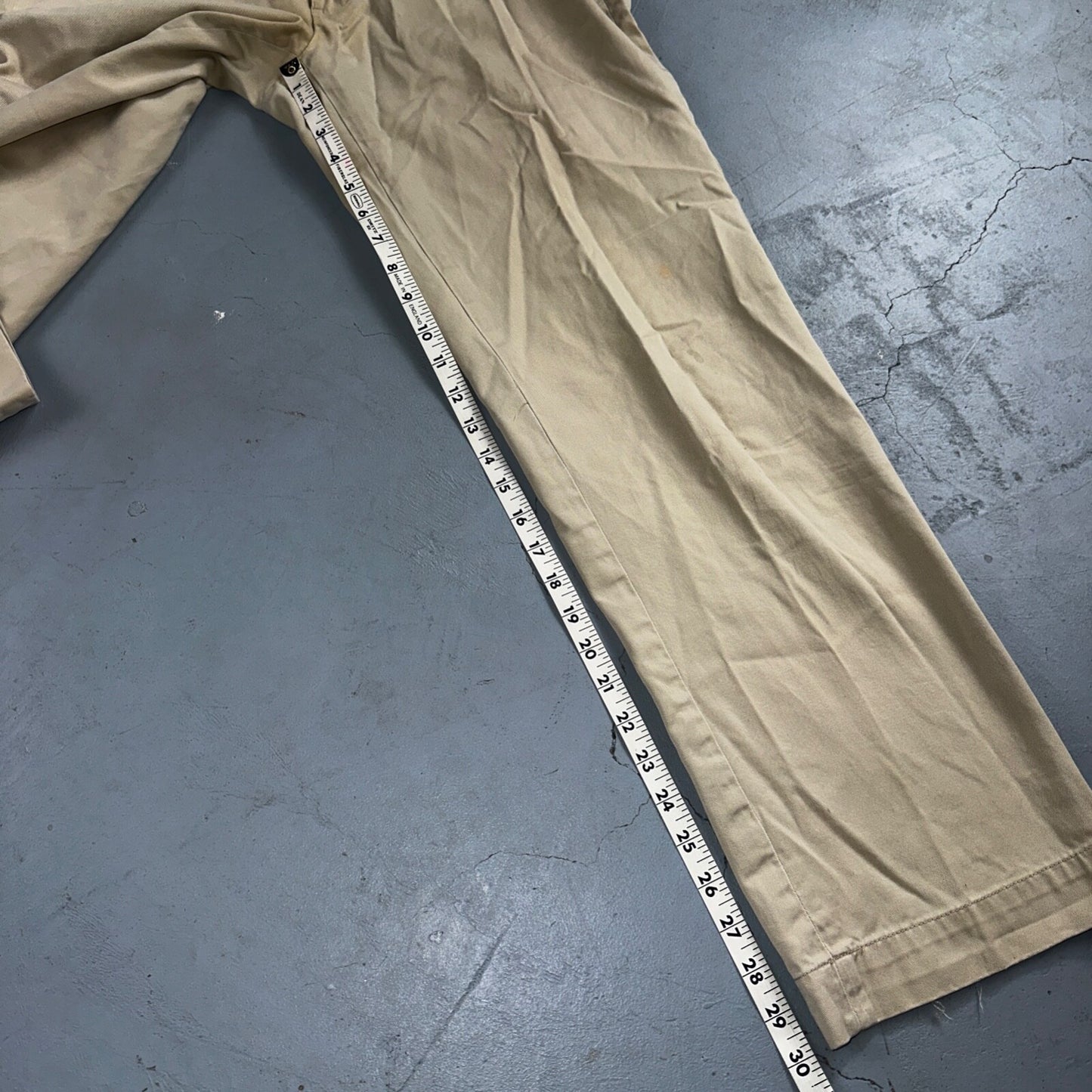 Polo Ralph Lauren Pants Mens 33x32 Suffield Chino Straight Twill Cotton Beige