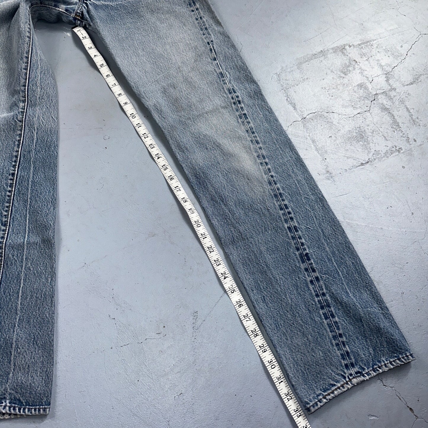 Levis 501 Vintage 80s Redline Selvedge USA XX Jeans Light Wash 29x38 Act 27x33