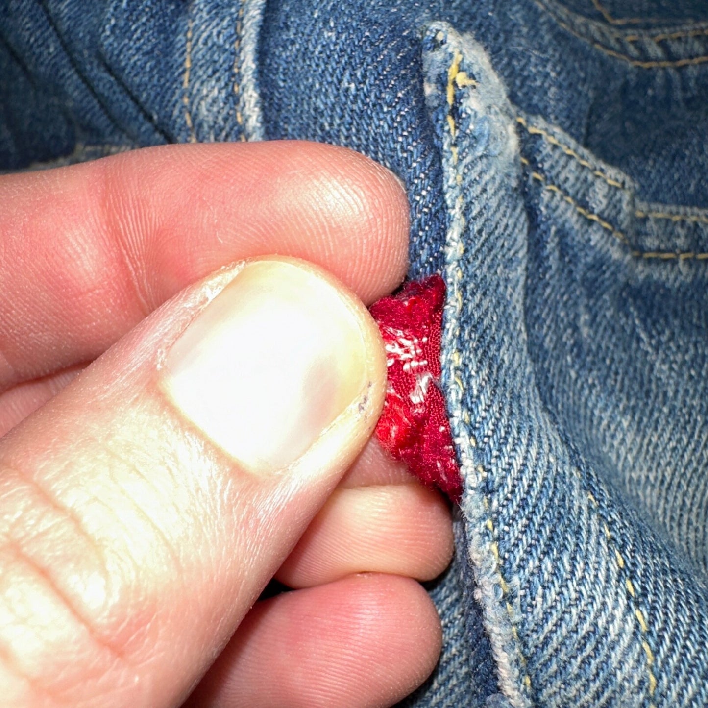 Levis 701 Big E Vintage 50s Redline Hidden Rivets USA 1950s Jeans 501 Act 26x29