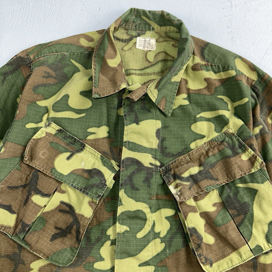 USMC 1968 Military Camouflage Wind Resistant Poplin Coat Camo Jacket Alpha 60s