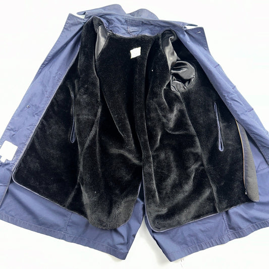 1970s VTG US Air Force Trench Coat 40s Blue All Weather Removable Liner 3556