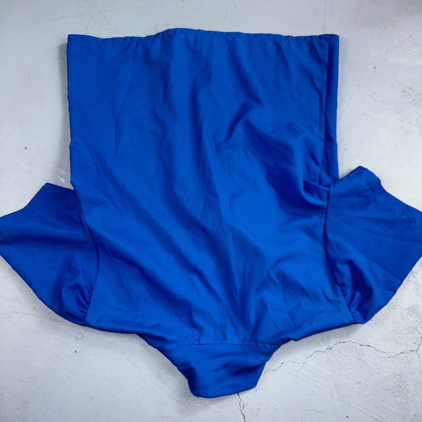 Jonquil Judy Bond Womens M Blouse Button Front Short Sleeve Blue 80s VTG