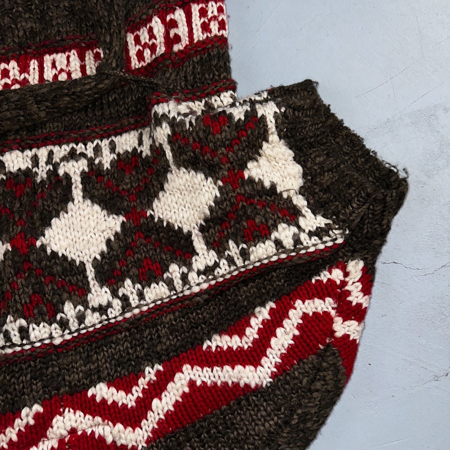 Abercrombie & Fitch VTG Womens Open Front Boho Sweater Cardigan Aztez Small Y2K