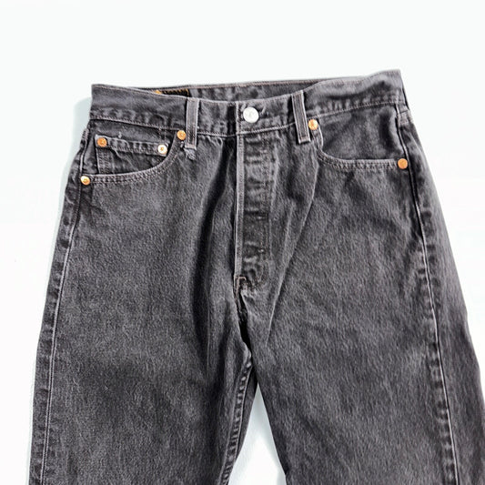 Levis 501 Vintage 90s Mexico Straight Leg Jeans 30x32 Y2K Dark Wash Act 27x30