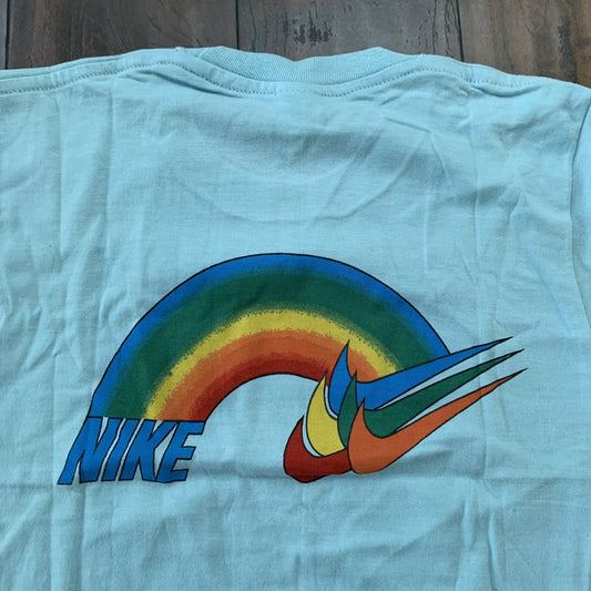 Nike Vintage T Shirt Mens M Rainbow Swoosh Pride Japan Geisha 80s LGBTQ Europe