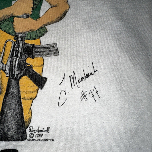 Tony Mandarich NFL Green Bay Packers VTG Nike T Shirt Guns N Roses Rap Football