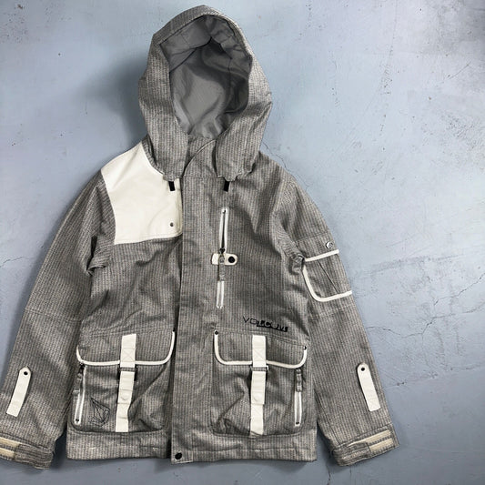 Volcom Snowboarding Jacket Men's Size Small Transition Parka Gray Ski