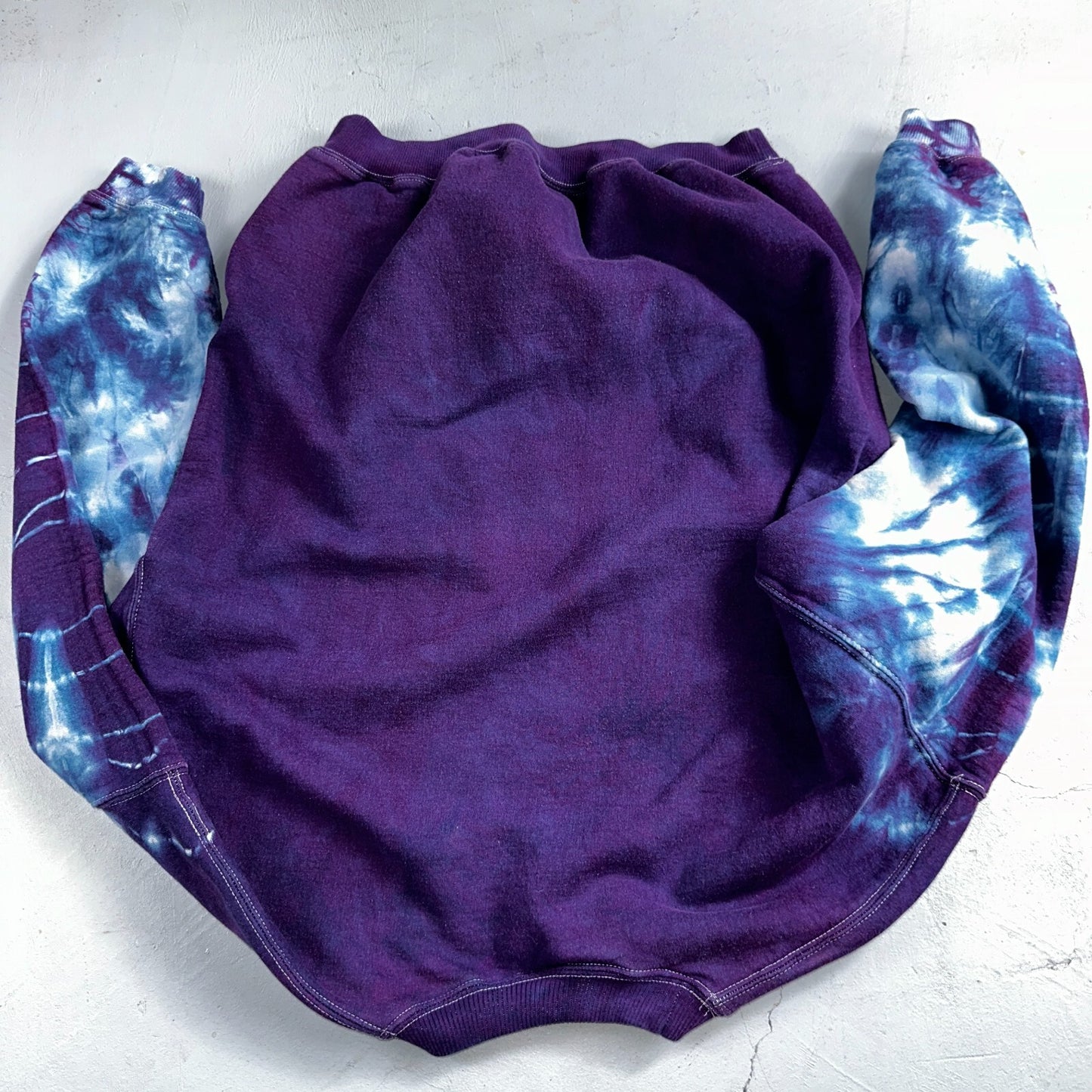 Truman Trail Blazers VTG Y2K Tye Dye Pullover Sweatshirt Crew Purple Portland