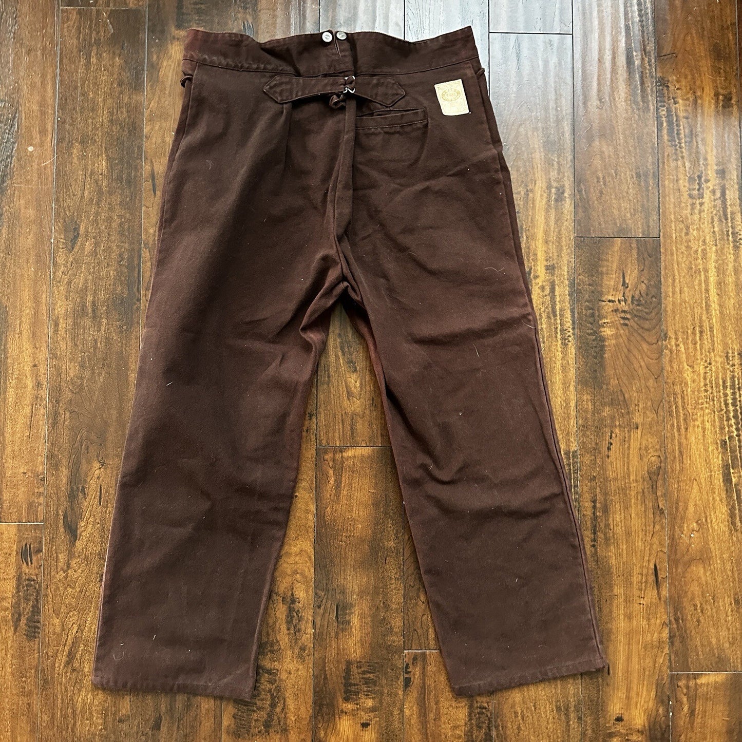 VTG Mens Frontier Maker USA Outdoor Pants Buckleback Cowboy 42 Brown Western