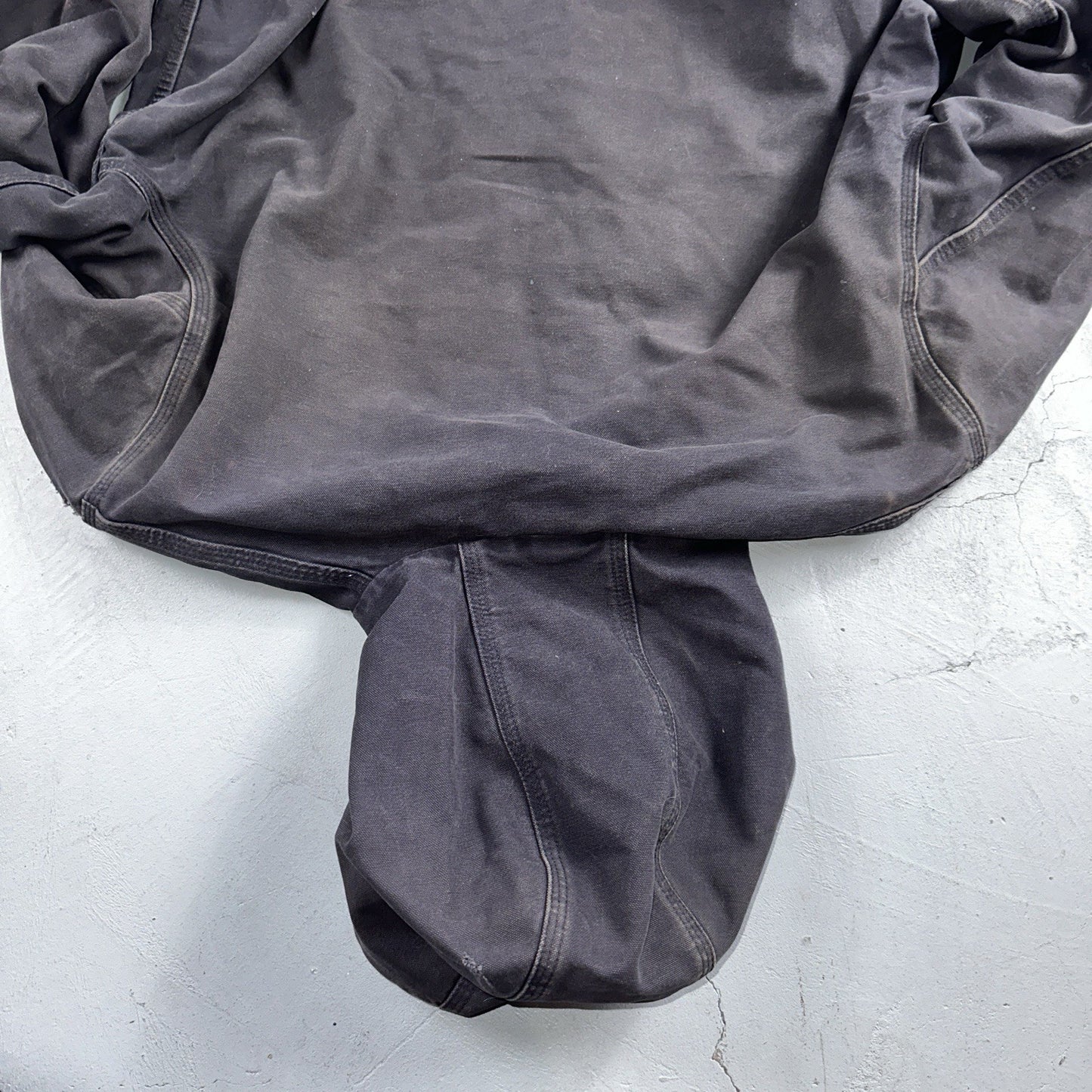 Carhartt Jacket VTG Mens Large Purple Hooded Distressed Bomber J208 MDT Thrashed