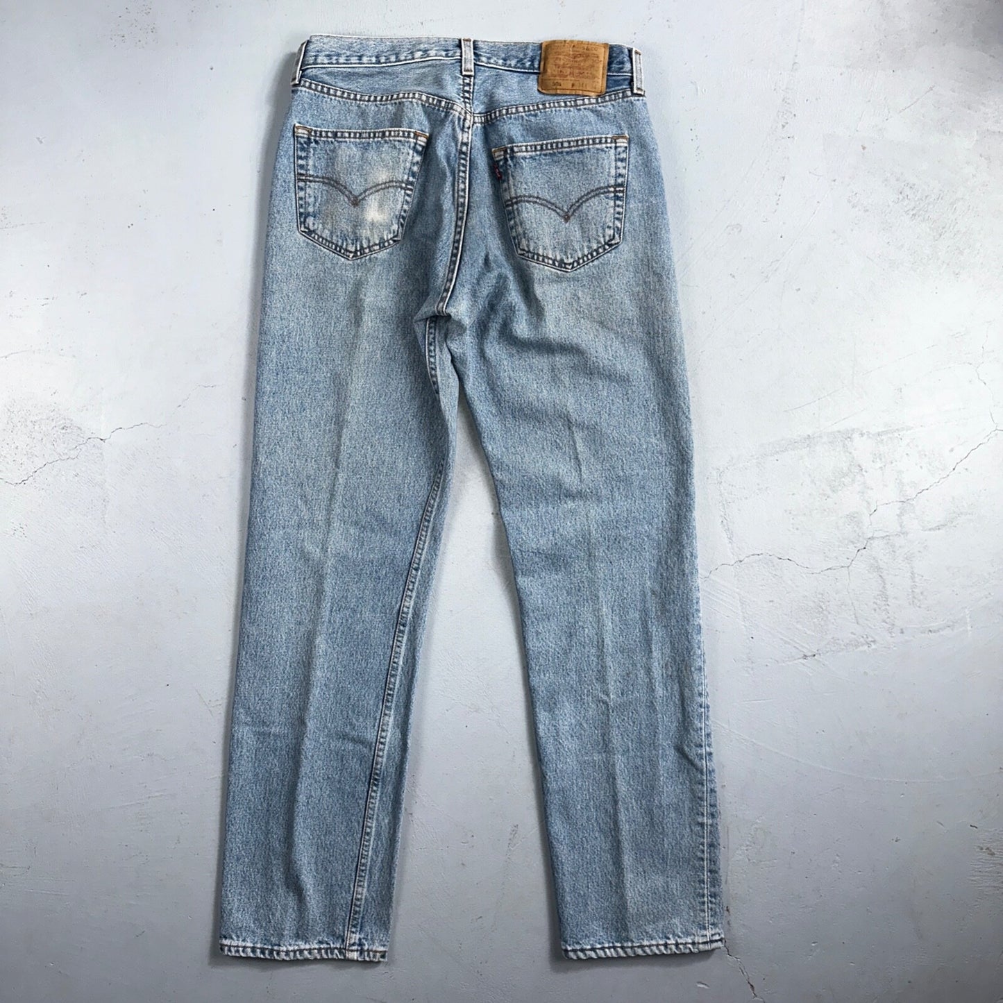 Levis 501 Vintage 90s Mexico Straight Leg Jeans 34x34 Y2K Light Wash Act 31x30
