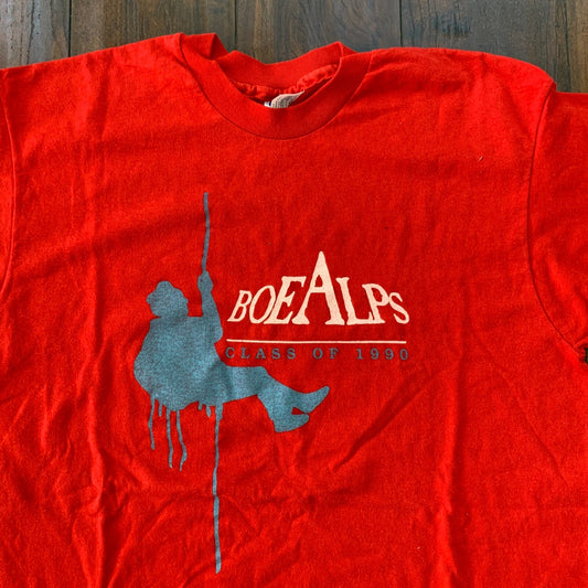 Boe Alps Red Hanes Nike Vintage T Shirt 1990 90s Pacific Northwest Mountain