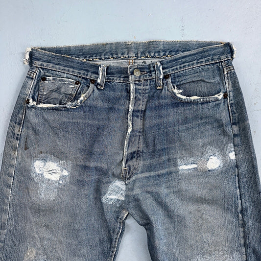 Levis 501 Big E Vintage 60s Redline Selvedge USA XX 1960s Jeans 66 Act 34x28