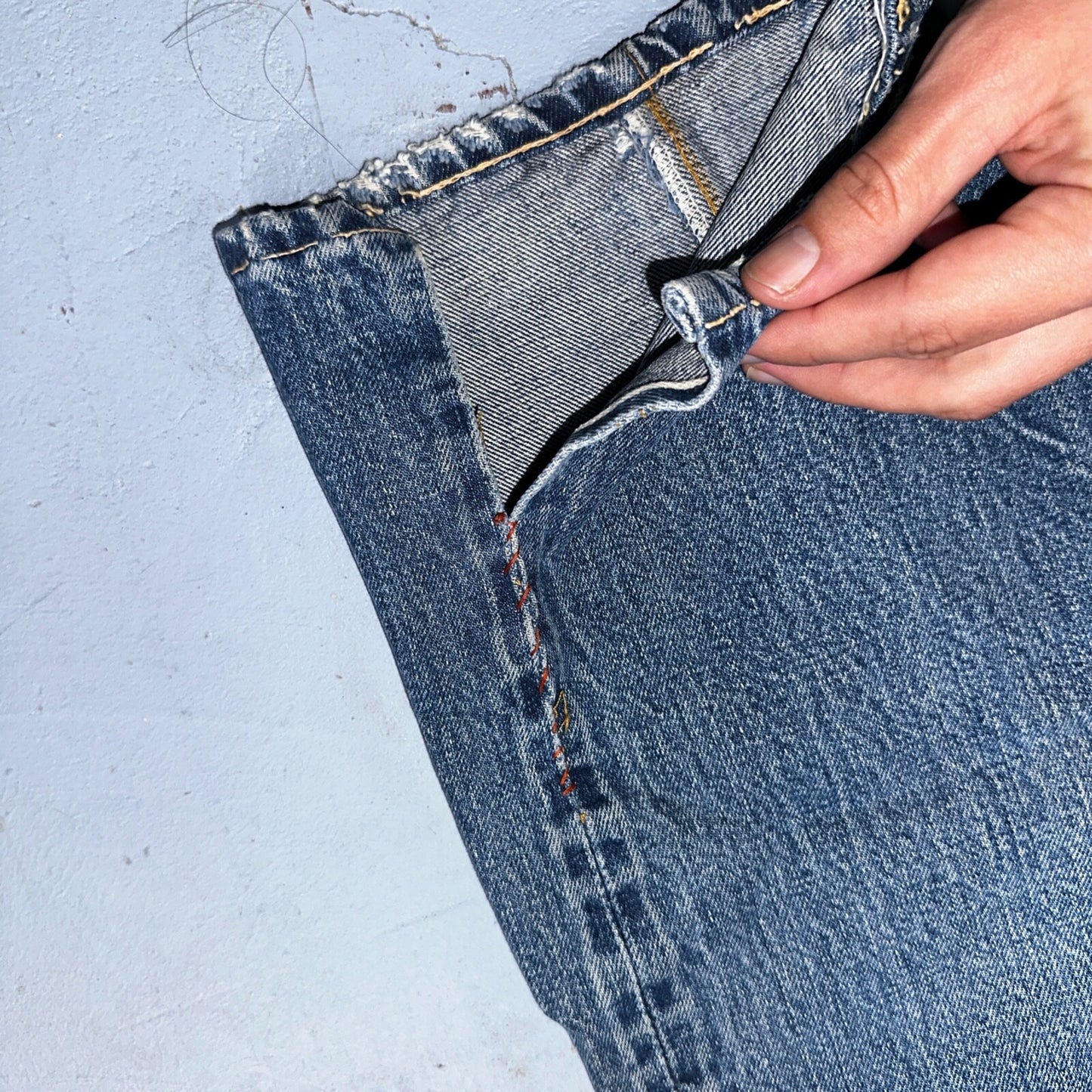 Levis 501 Big E Vintage 60s Redline Selvedge USA XX 1960s Jeans 66 Act 28x28