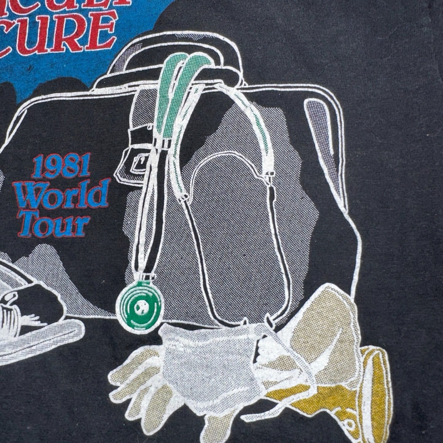 Rainbow Difficult Cure Tour 1981 Vintage Concert T Shirt Promo Doctor Music Band