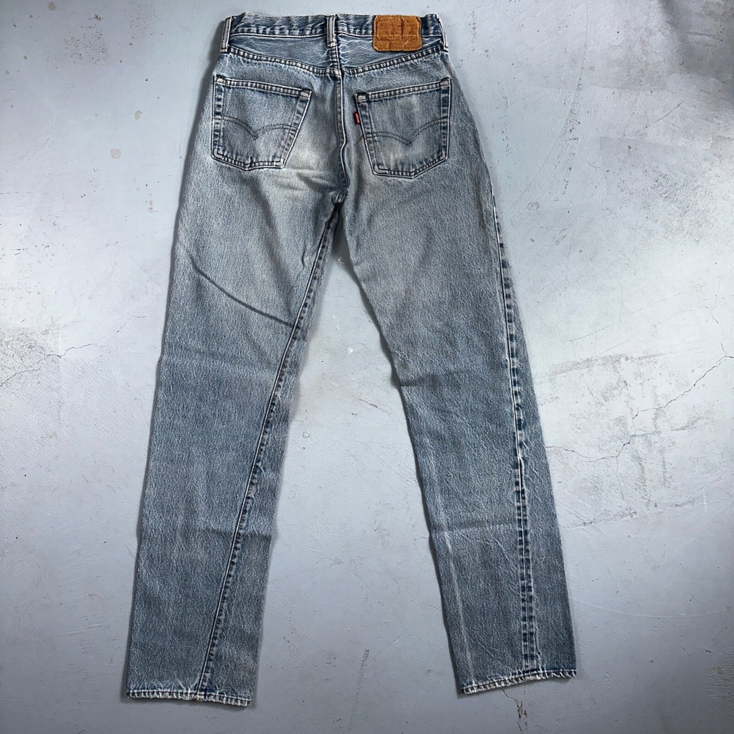 Levis 501 Vintage 80s Redline Selvedge USA XX Jeans Light Wash 29x38 Act 27x33