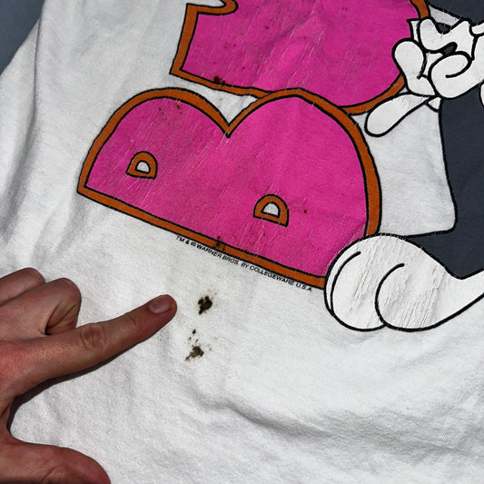 Vintage Bugs Bunny Tee XL 90s College Ware Single Stitch Looney Tunes Shirt