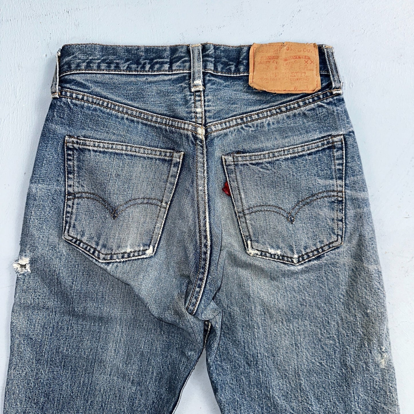Levis 501 Big E Vintage 60s Redline Selvedge USA XX 1960s Jeans Act 24x27