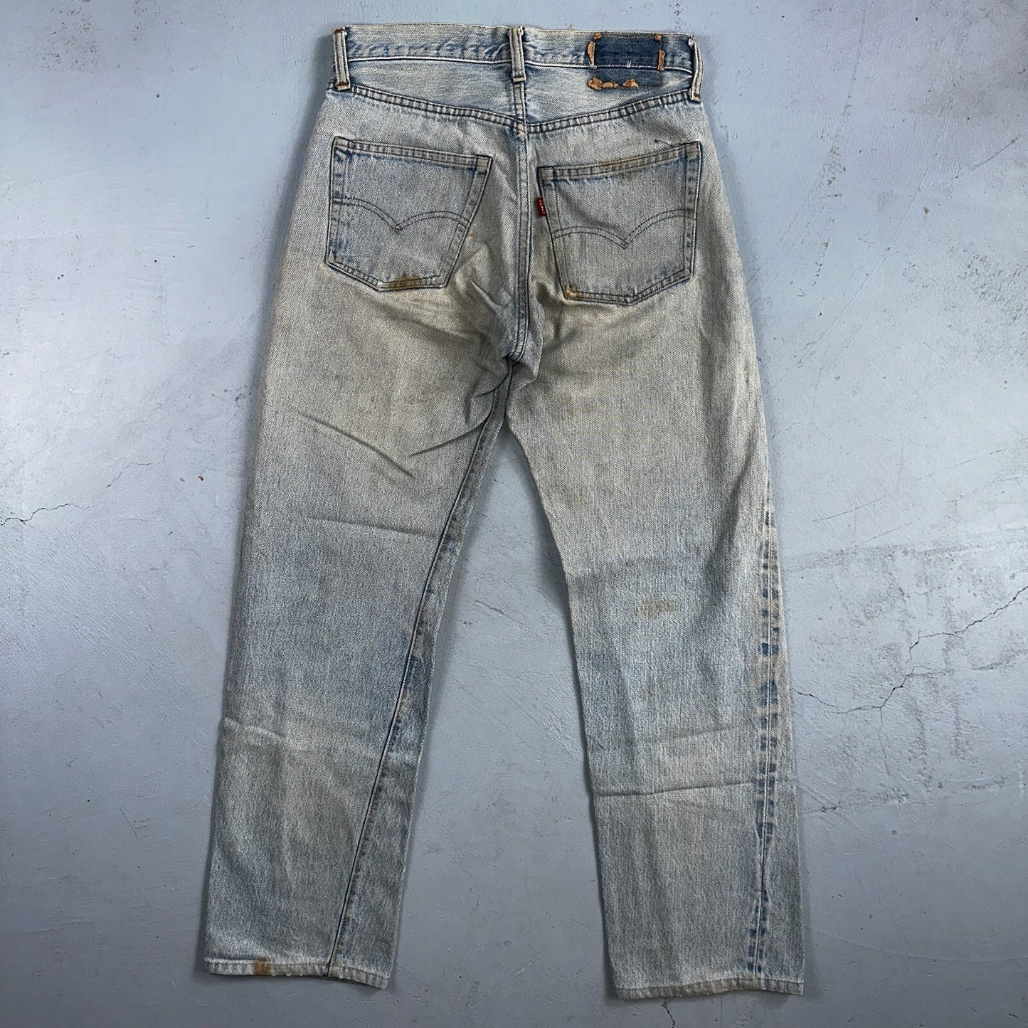 Levis 501 Vintage 80s Redline Selvedge USA XX Jeans Light Wash 1980s Act 28x29