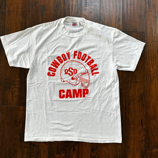 Nike OSU PDX Vintage T Shirt 90s Gray Tag Cowboy Football Rare XL Oklahoma State