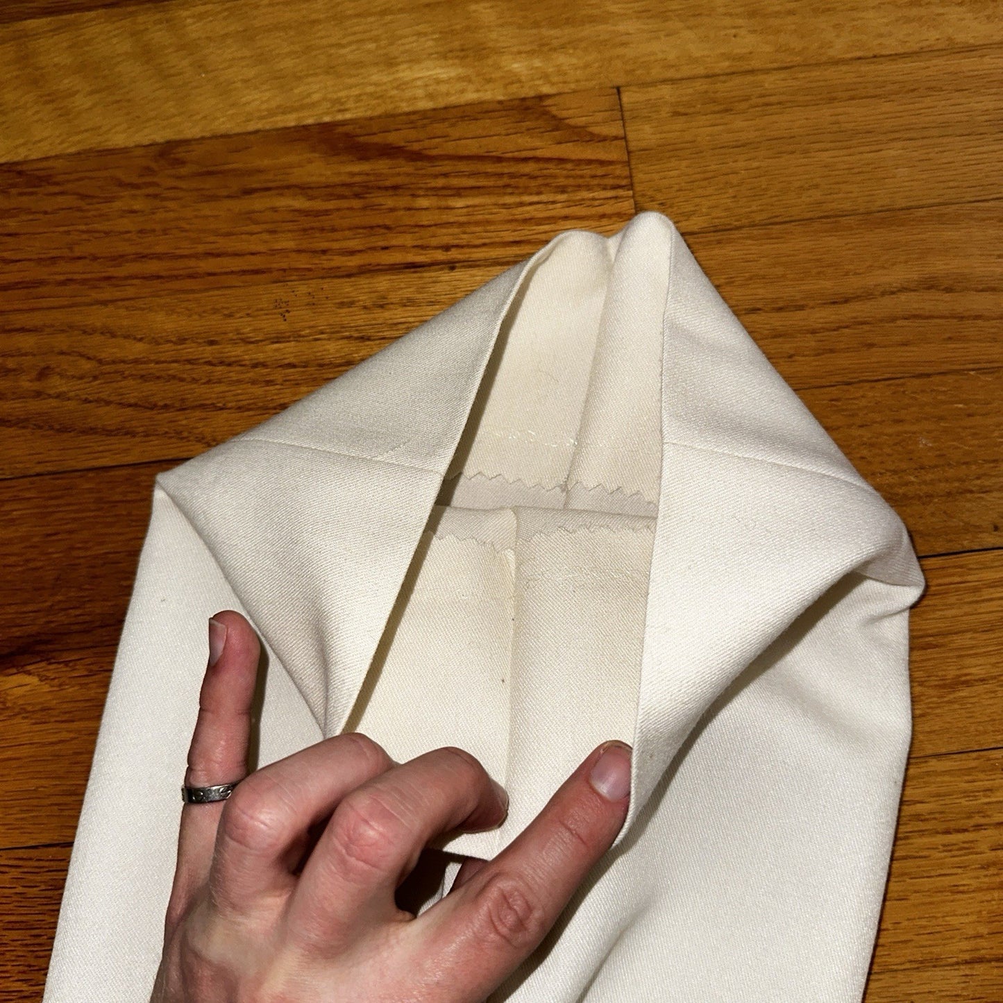 Cellini White 2 Piece Suit Mens 42R 33x26 Solid Double Breasted USA 1980s 80s