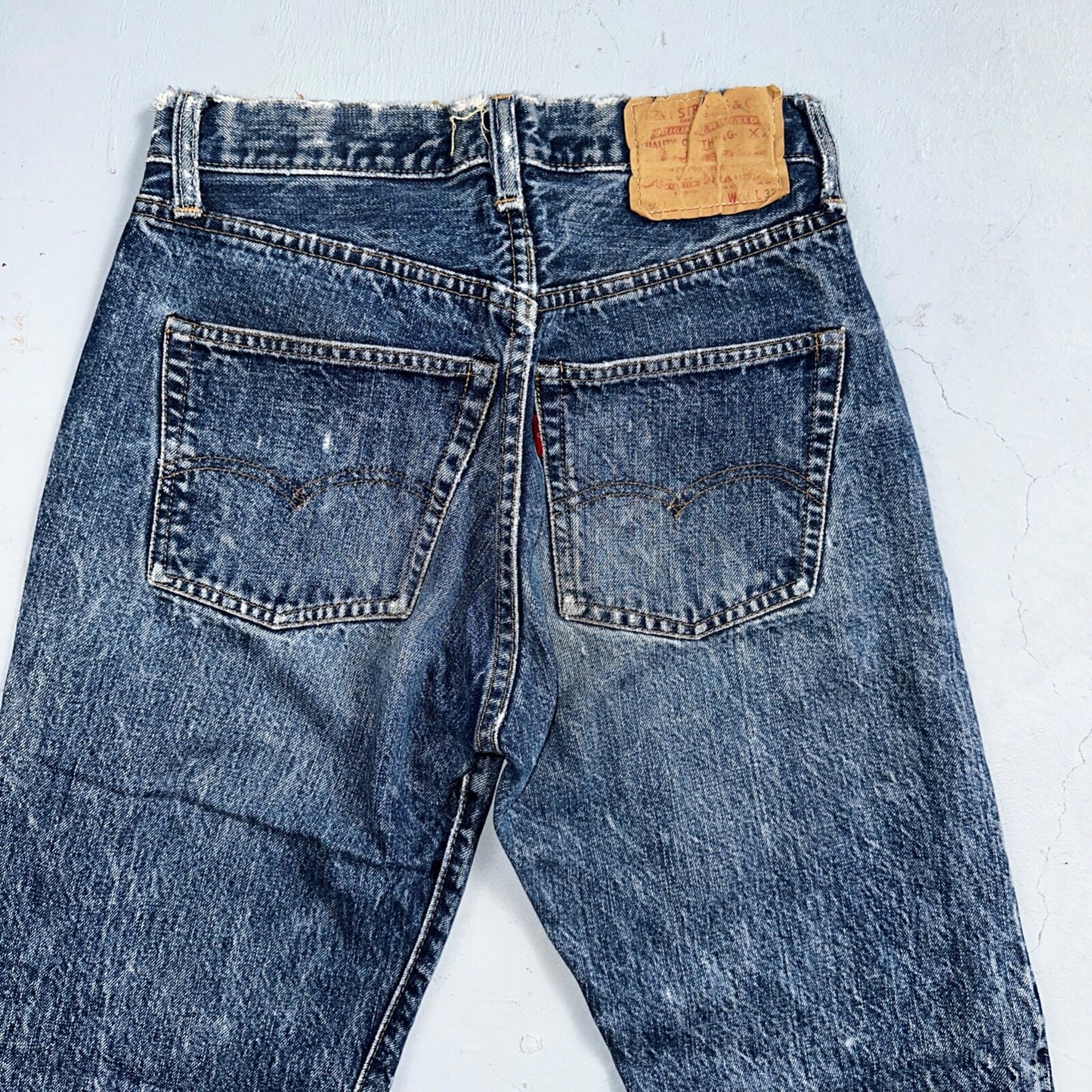 Levis 501 Big E Vintage 60s Redline Selvedge USA XX 1960s Jeans 28x32 Act 26x28
