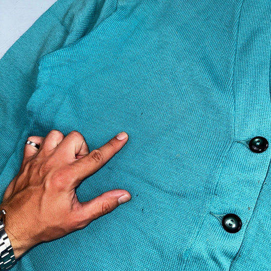 VTG Albion Award Sweater Varsity Letterman Button Cardigan Rockabilly UNC Knit