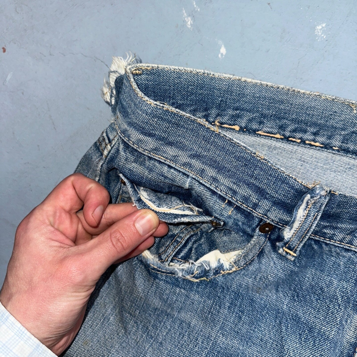 Levis 501 Big E Vintage 60s Redline Selvedge USA XX 1960s Jeans 66 Act 34x28