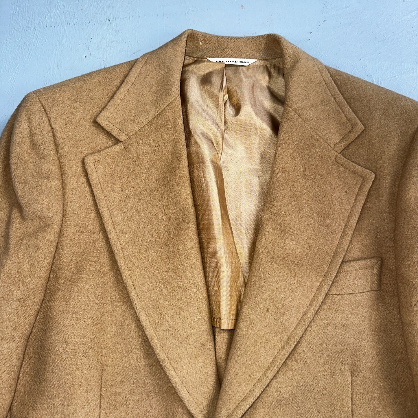 1970s Camel Hair Blazer Sport Coat Mens 38 Suit Jacket John Alexander VTG Union